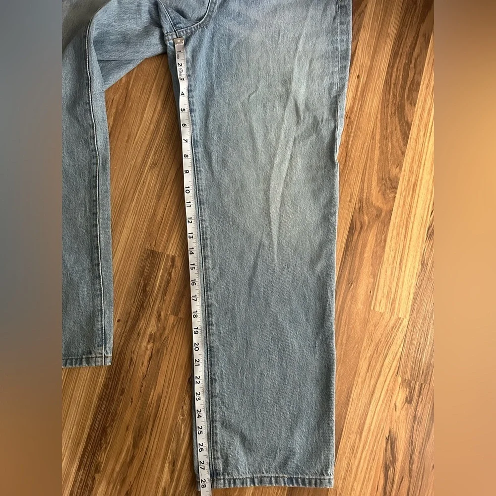 BLANKNYC The Baxter Ribcage Straight Leg High Rise Button Fly Women  Jeans 28